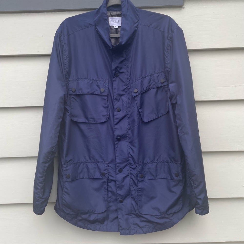 Five Four Navy Snap Front Men’s  Windbreaker Large